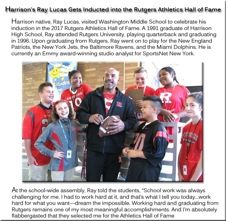 Ray Lucas Rutgers Athletics Hall of Fame